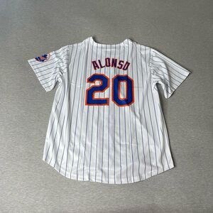 Coyote Men's New York Mets Pete Alonso Giveaway Pinstripe Jersey